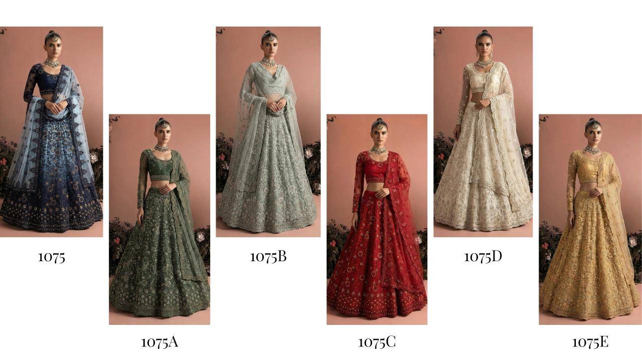 Alizeh Bridal Heritage Colours 1075 Lehenga choli manufacturers in Bangalore